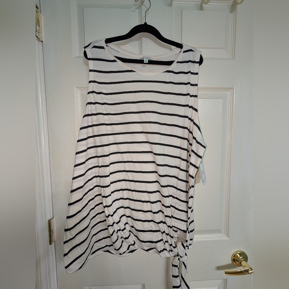 Striped Sleeveless Top